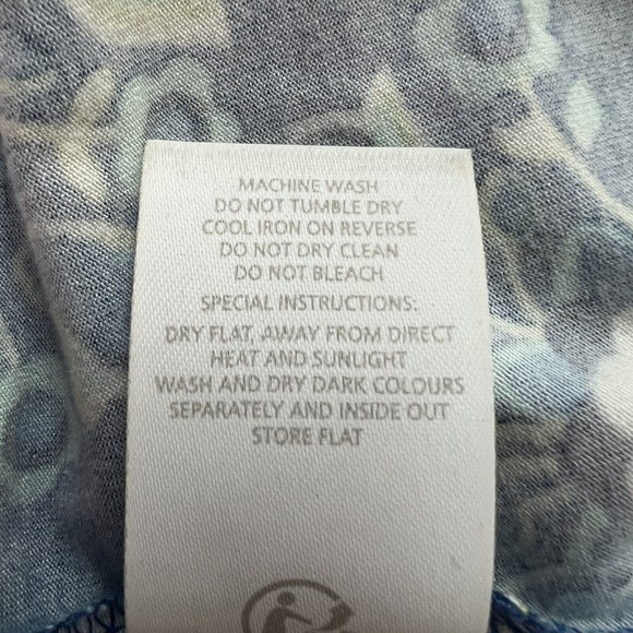 Boden Women’s Maxi Dress Blue White Floral Flowers Jersey‎ Knit Sleeveless 6R - Picture 10 of 10